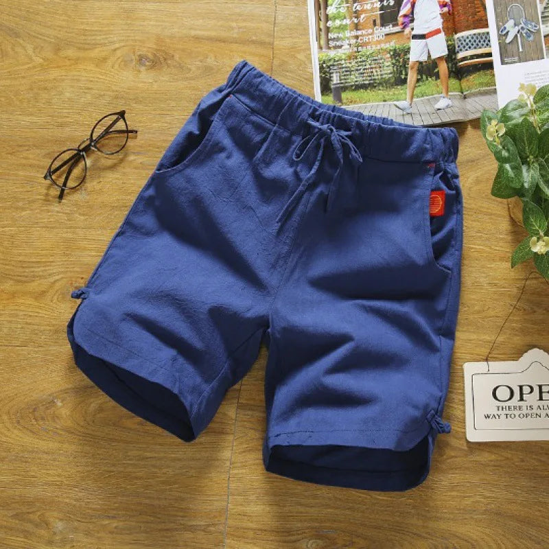 Leichte Sommer-Herren-Shorts aus Leinen
