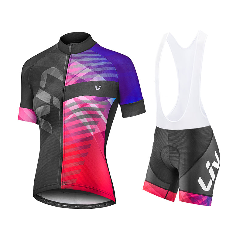 Liv - ENSEMBLE DE CYCLISME PRO FEMME AVEC CUISSARD À BRETELLES