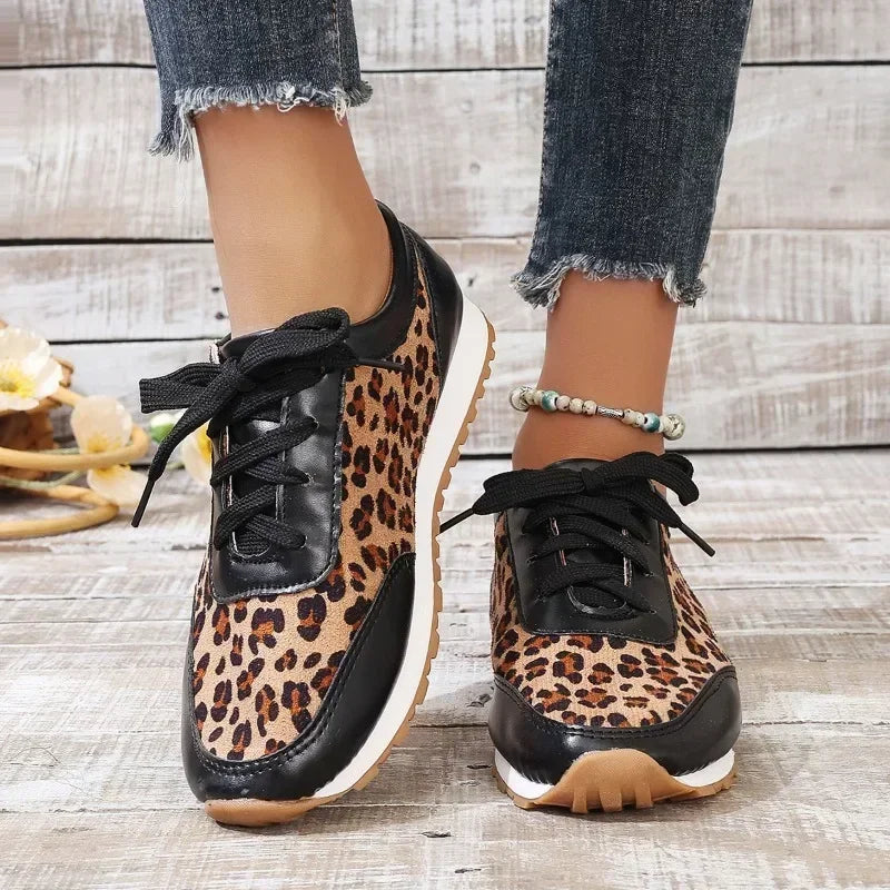 Herbst Leopard Druck Mode Sneaker