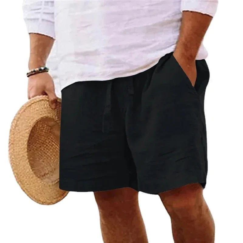 Leichte Sommershorts für Herren aus Leinen,