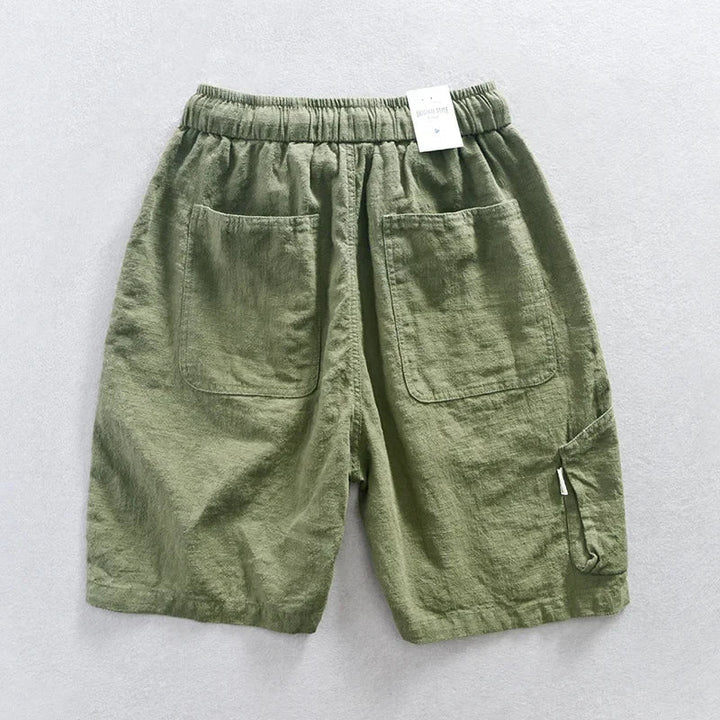 Herren Neue Casual Shorts aus Baumwolle und Leinen