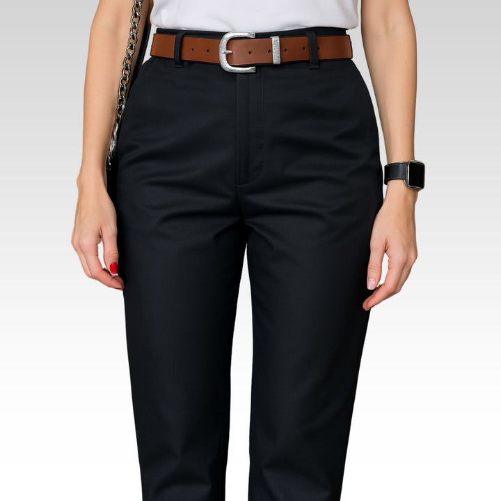 MATHILDA – PANTALON DE COSTUME À RAYURES DE HAUTE QUALITÉ