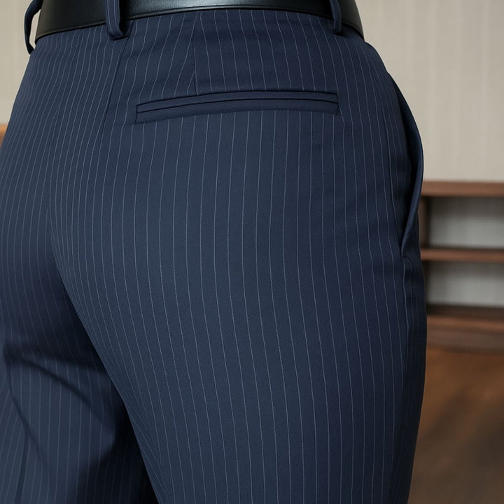 MATHILDA – PANTALON DE COSTUME À RAYURES DE HAUTE QUALITÉ