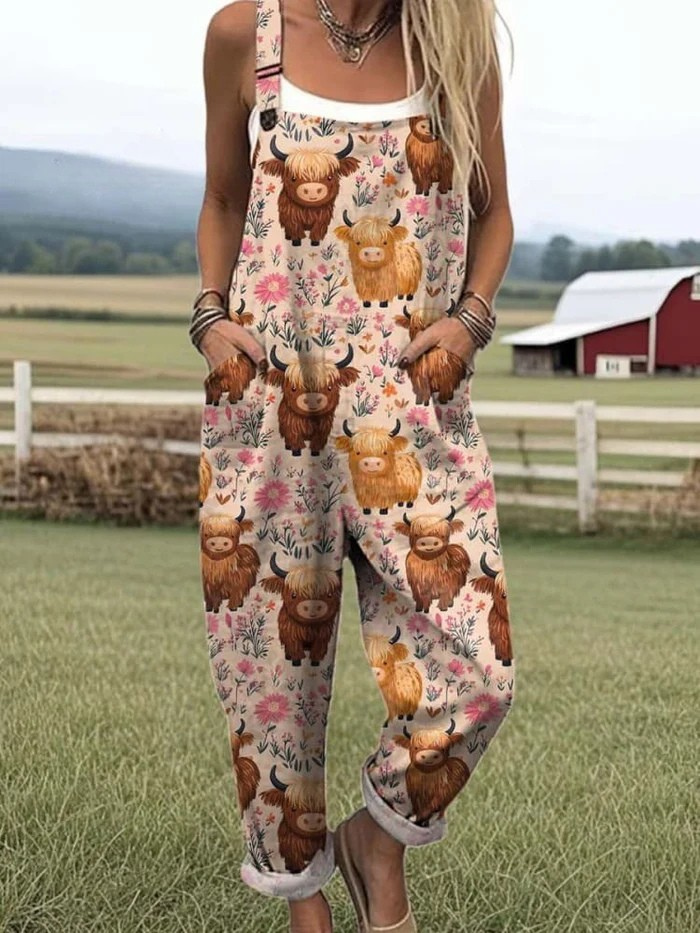 Sommer-Jumpsuit | mit besticktem Bienendesign