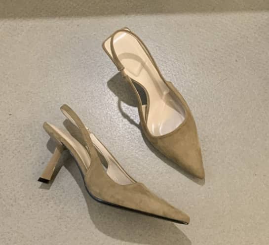 Marlena™ | Nackte Slingback-Absätze mit schmalem Absatz