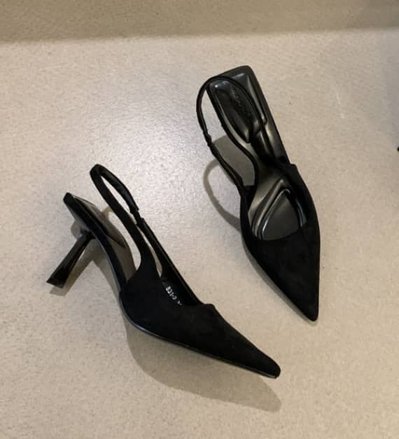 Marlena™ | Nackte Slingback-Absätze mit schmalem Absatz