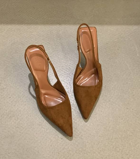 Marlena™ | Nackte Slingback-Absätze mit schmalem Absatz