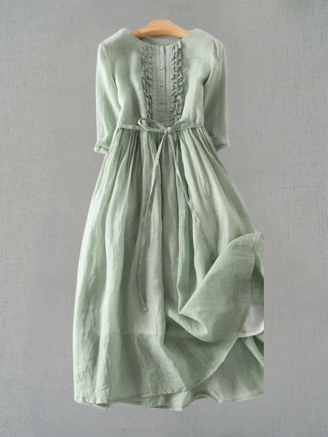Damen Vintage-inspiriertes Kleid - Bequemer Sommerstil & Vielseitigkeit