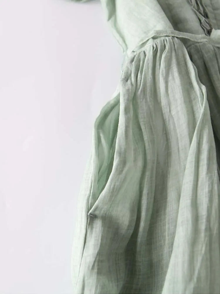 Damen Vintage-inspiriertes Kleid - Bequemer Sommerstil & Vielseitigkeit