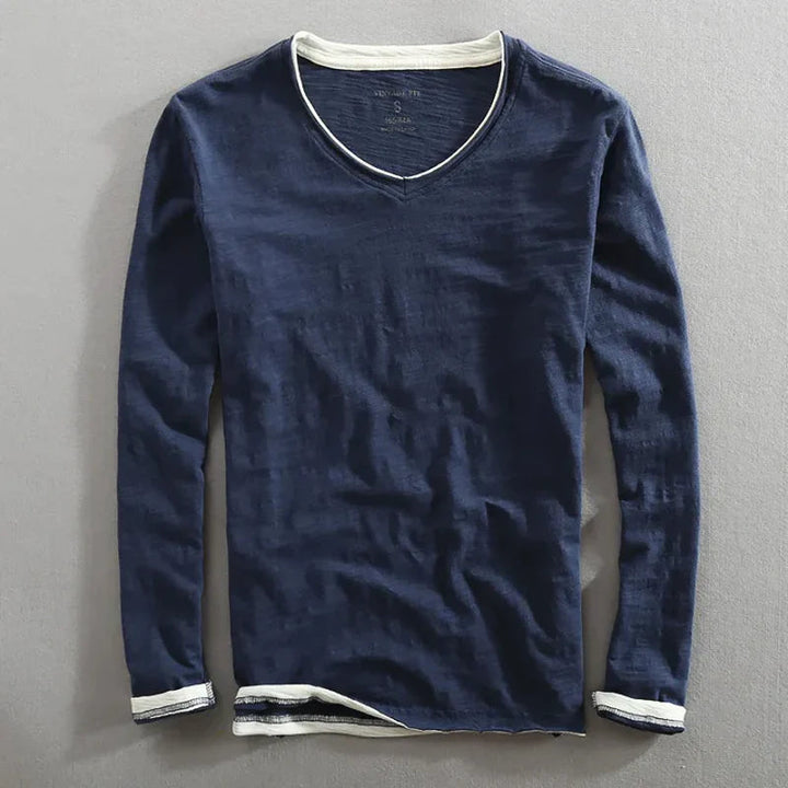 NOEL - Chemise en coton à manches longues