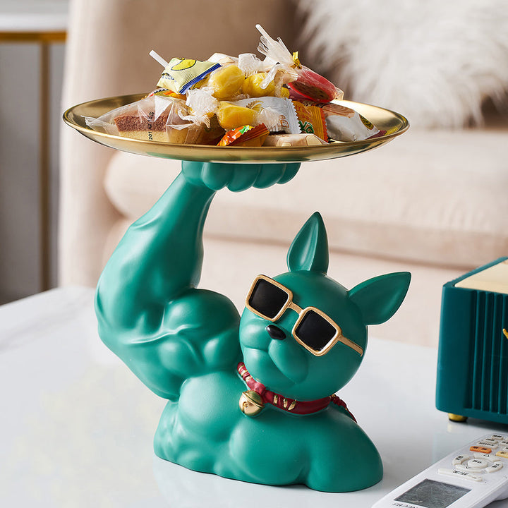 Muscular French Bulldog Süßigkeitenteller
