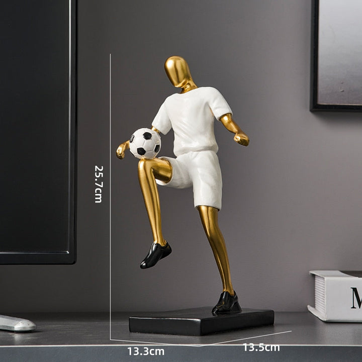 Abstrakte Fußballspieler-Figur