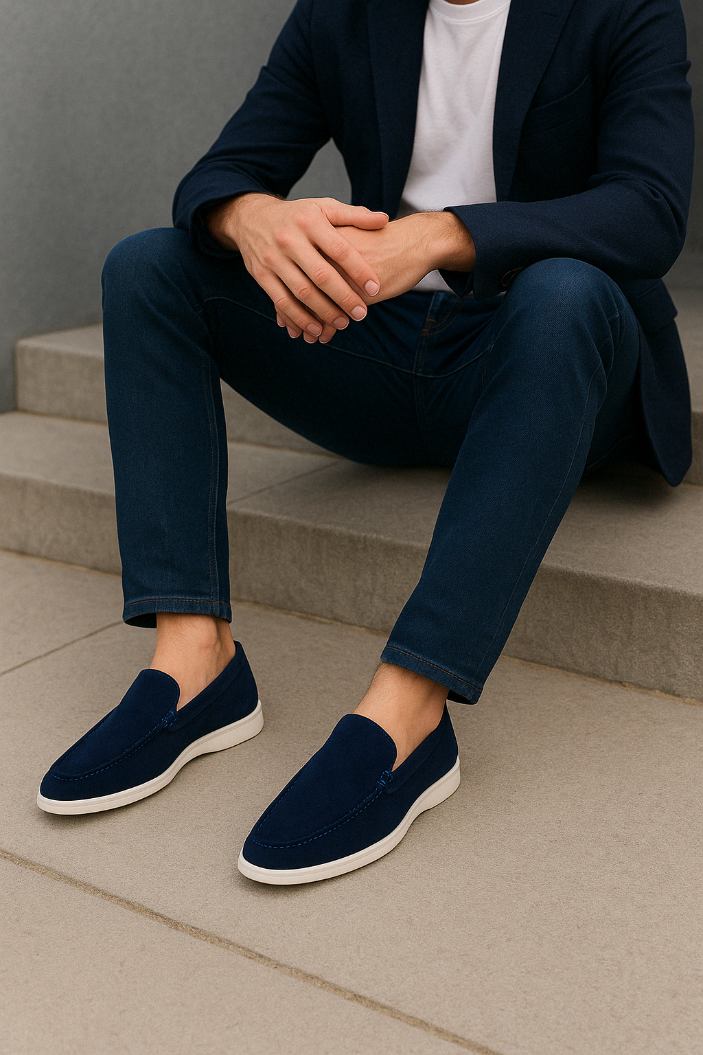 Schicke Wildleder Slipper