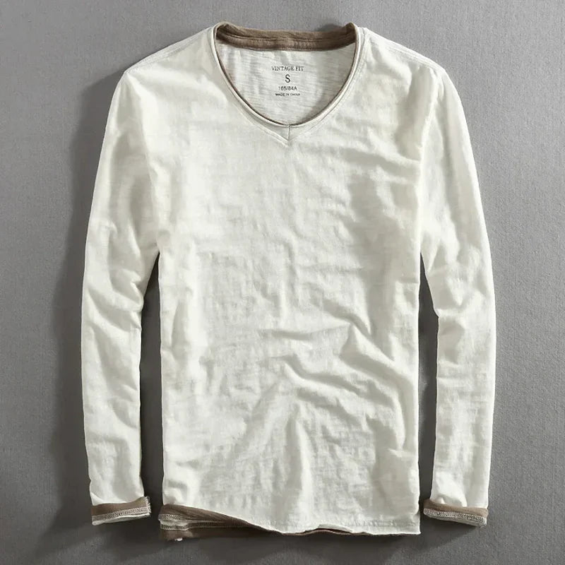 NOEL - Chemise en coton à manches longues