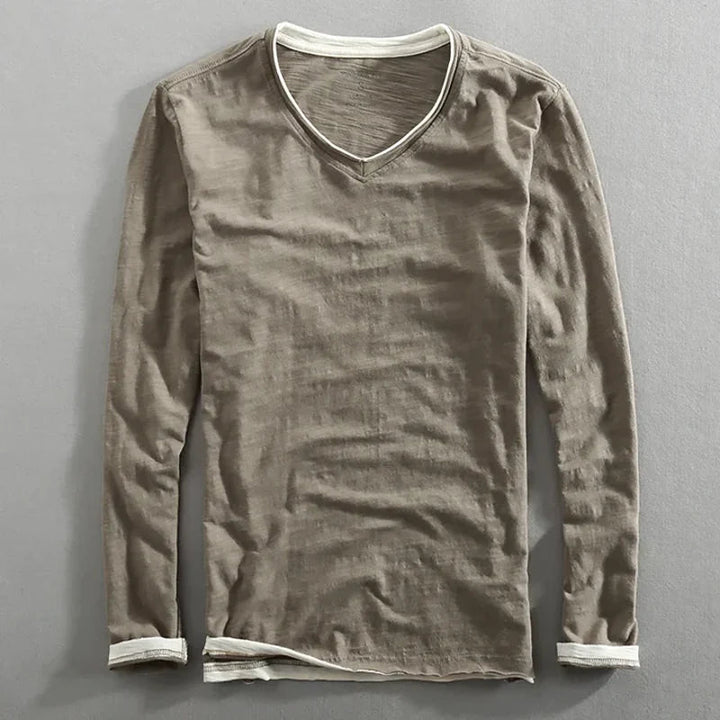 NOEL - Chemise en coton à manches longues