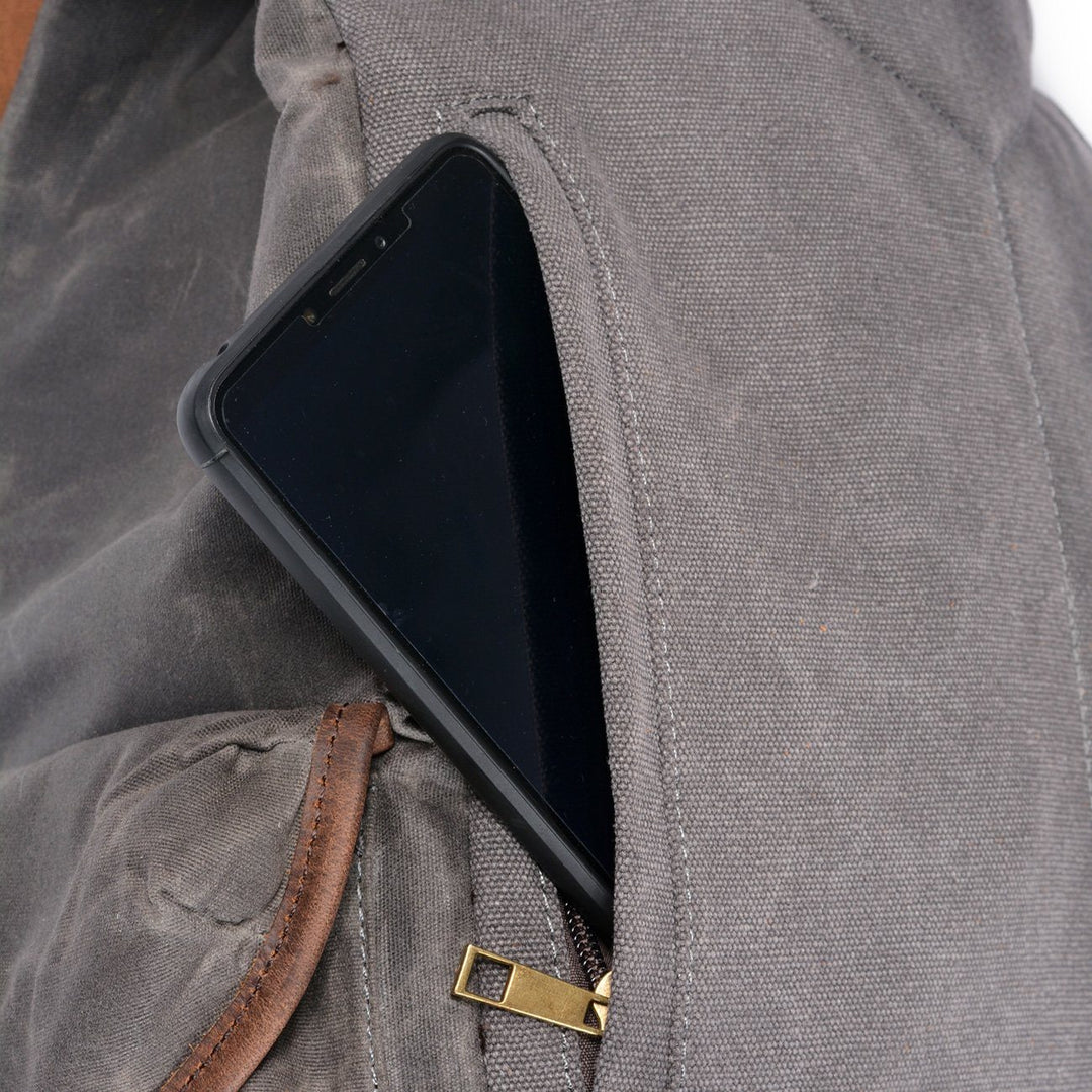 Canvas-Leder-Rucksack | SALZBURG