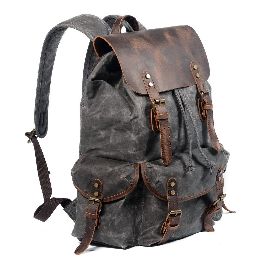 Canvas-Leder-Rucksack | SALZBURG