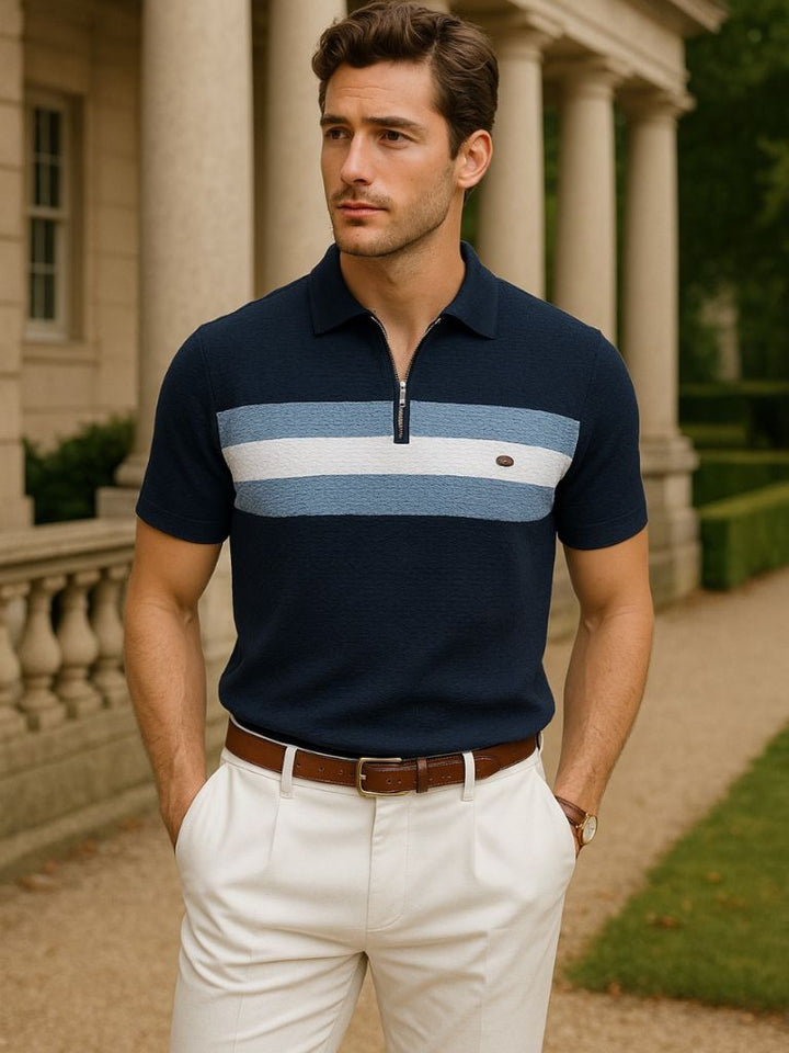 Die Harlowe – Kurzarm Zip Polo