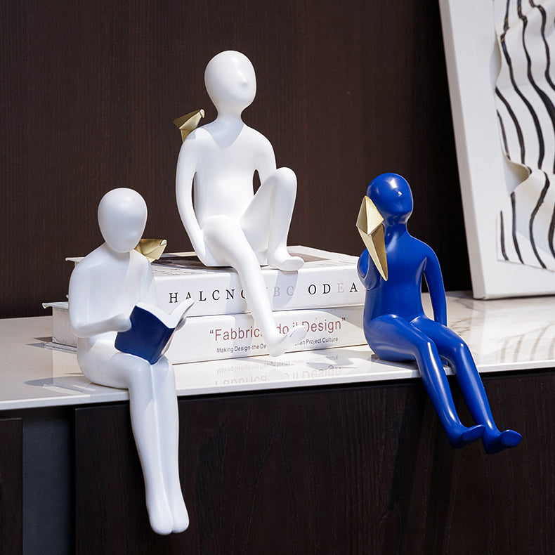 Abstrakte Bücherregal-Statue
