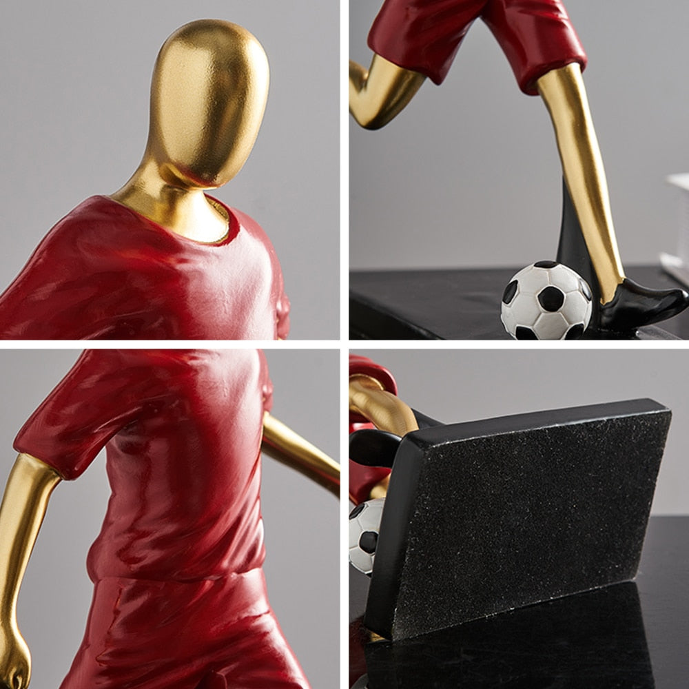 Abstrakte Fußballspieler-Figur
