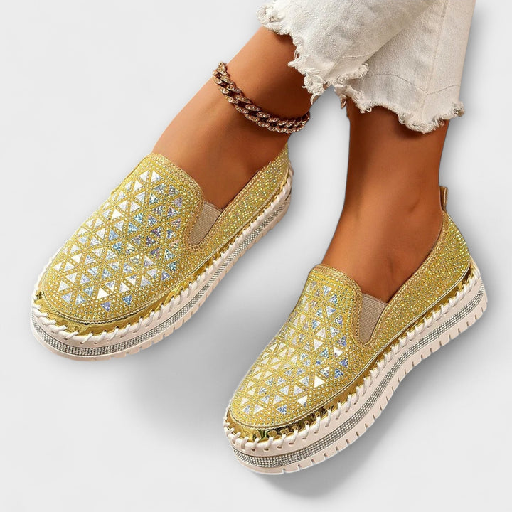 Vada – Mit Strasssteinen besetzte Slipper