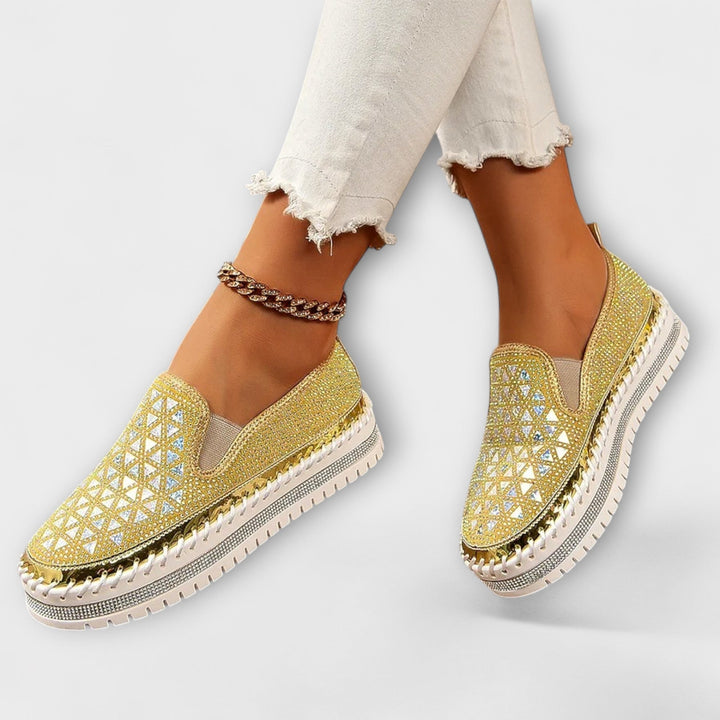 Vada – Mit Strasssteinen besetzte Slipper