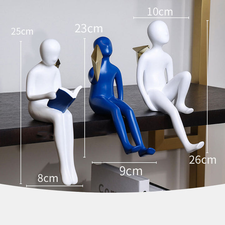 Abstrakte Bücherregal-Statue