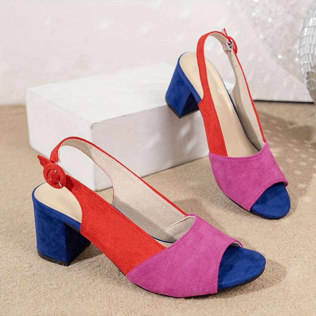 Zuri™ Farbblock Slingback Absätze