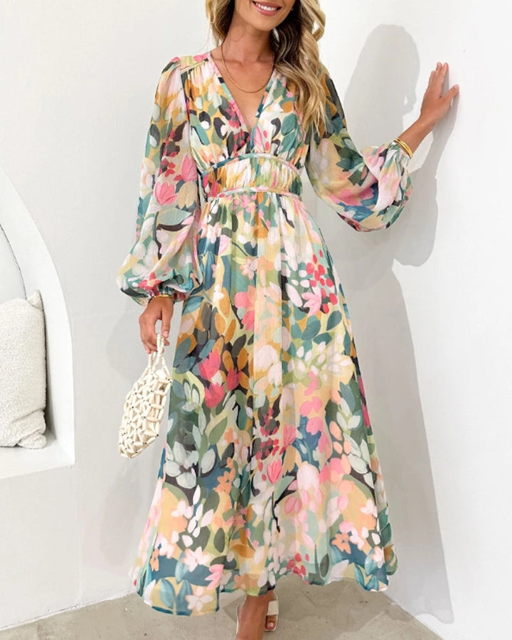 LIESEL I BLUMEN LANGARMKLEID