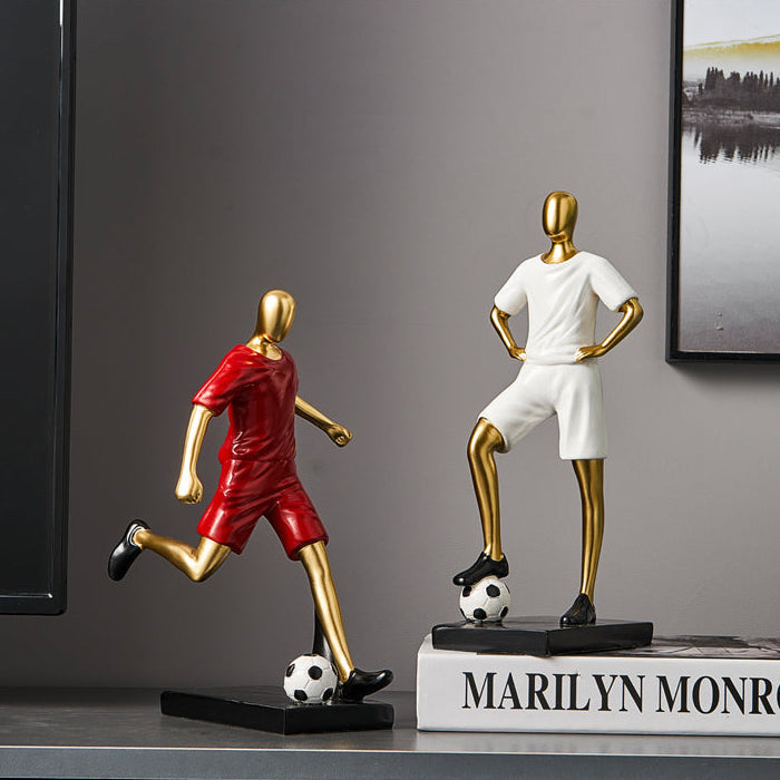 Abstrakte Fußballspieler-Figur