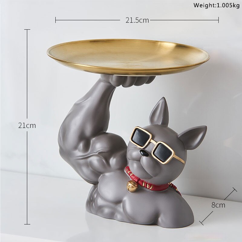 Muscular French Bulldog Süßigkeitenteller