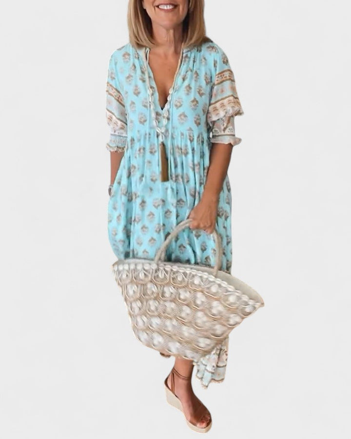 Lani | Boho Knopfkleid