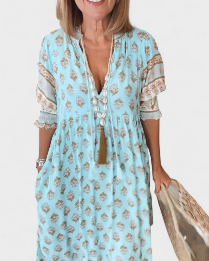 Lani | Boho Knopfkleid