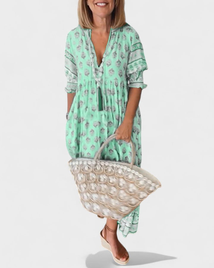 Lani | Boho Knopfkleid