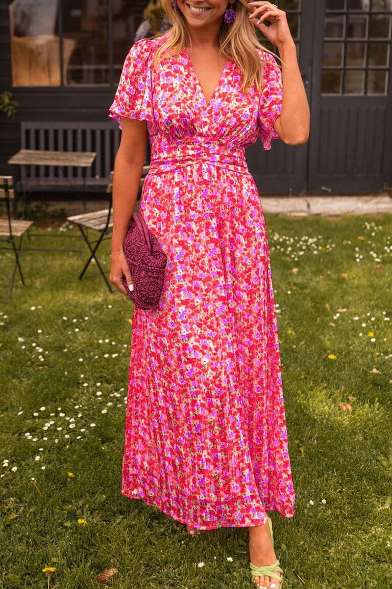 LUISE I FLORALES MAXIKLEID