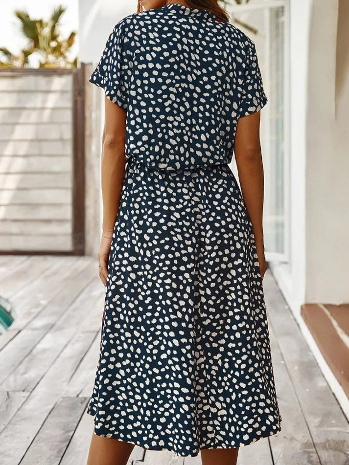 BENEDICTA I VINTAGE GEDRUCKTES KLEID