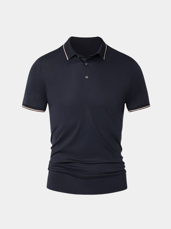 Der Obsidian – Polo mit Kontrastdetails
