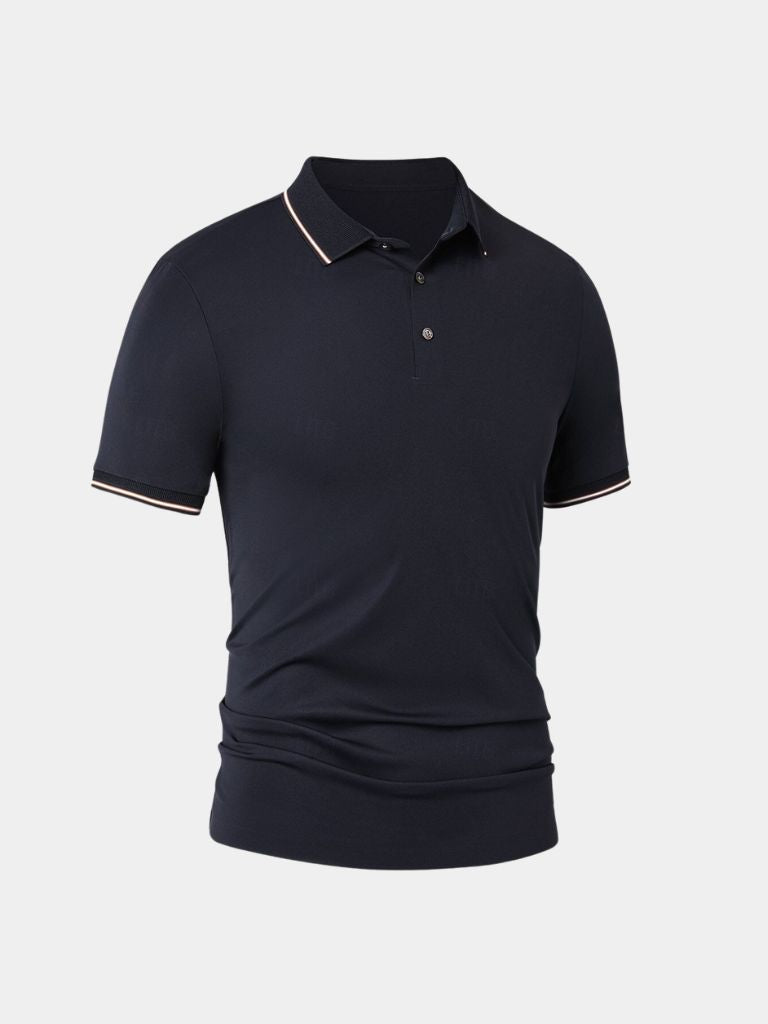 Der Obsidian – Polo mit Kontrastdetails