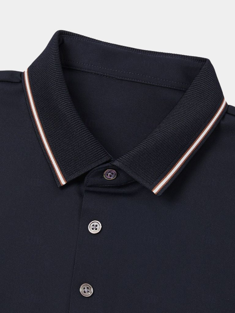 Der Obsidian – Polo mit Kontrastdetails