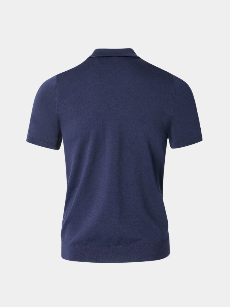 Das Oxford – Erhöhtes Navy Polo