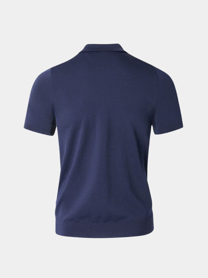 Das Oxford – Erhöhtes Navy Polo