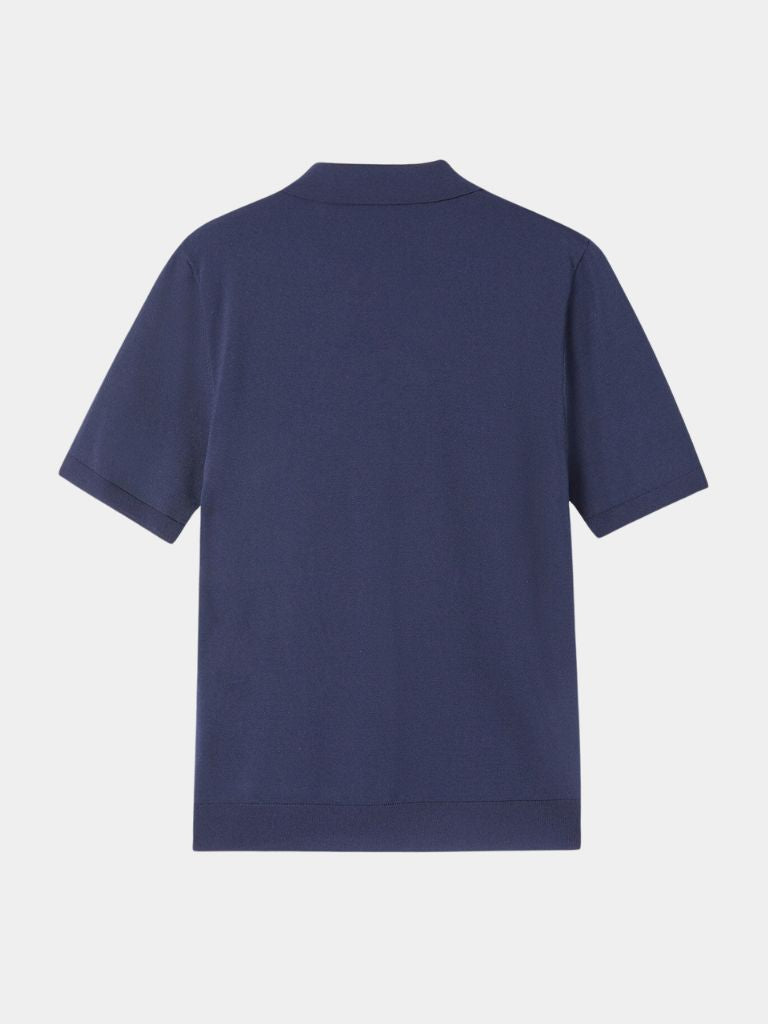 Das Oxford – Erhöhtes Navy Polo