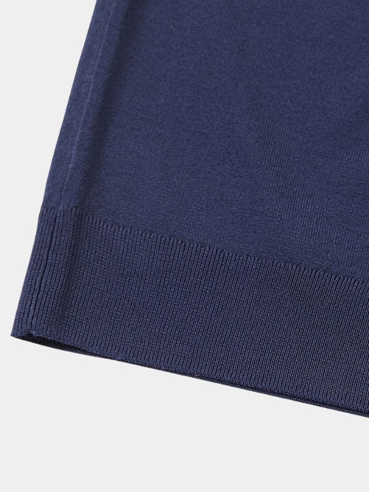 Das Oxford – Erhöhtes Navy Polo