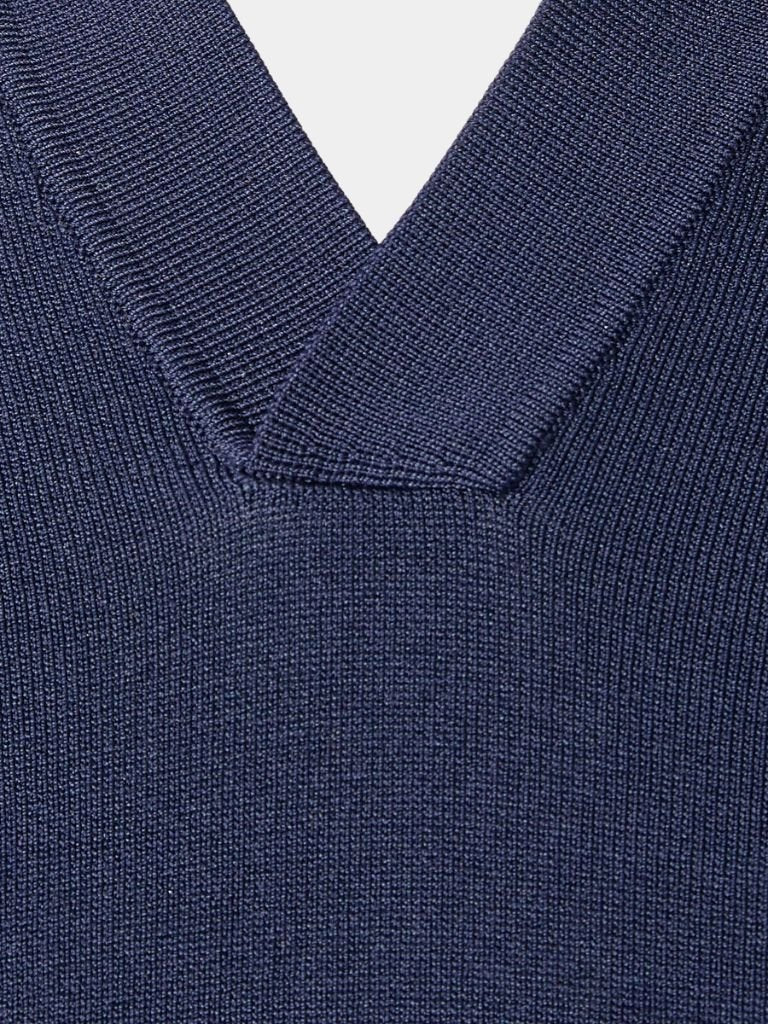 Das Oxford – Erhöhtes Navy Polo