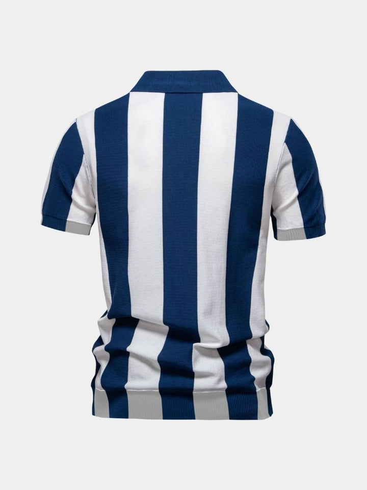 Das Marlow – Klassisches Navy Streifen Polo