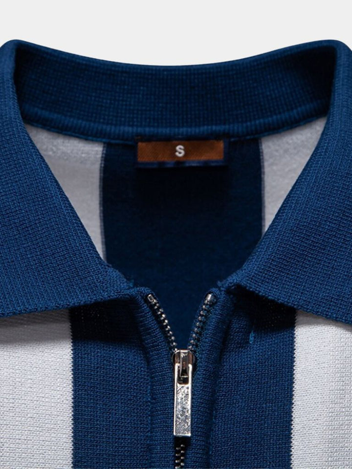 Das Marlow – Klassisches Navy Streifen Polo