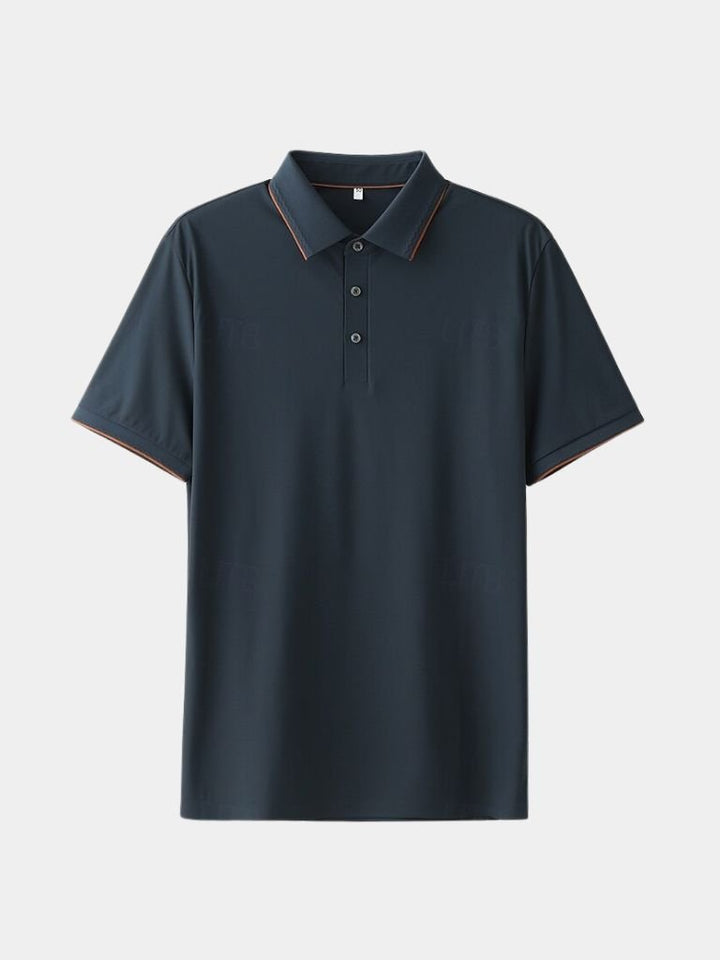 Der Aldwyn – Raffinierter Strickkragen-Polo