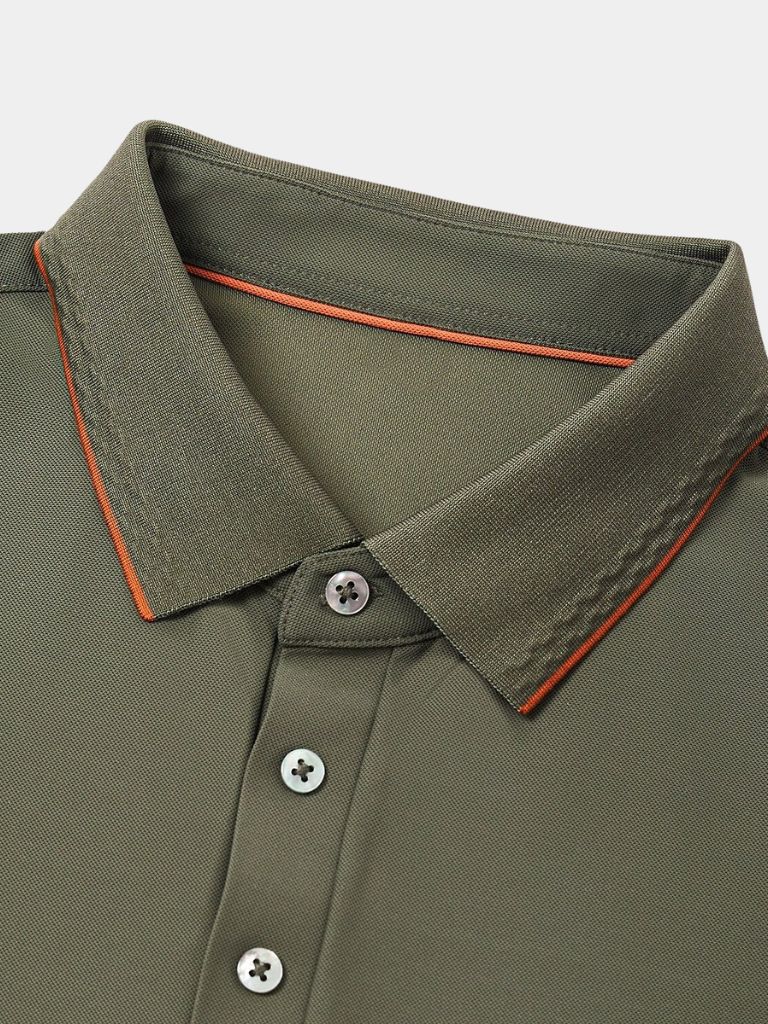 Der Aldwyn – Raffinierter Strickkragen-Polo
