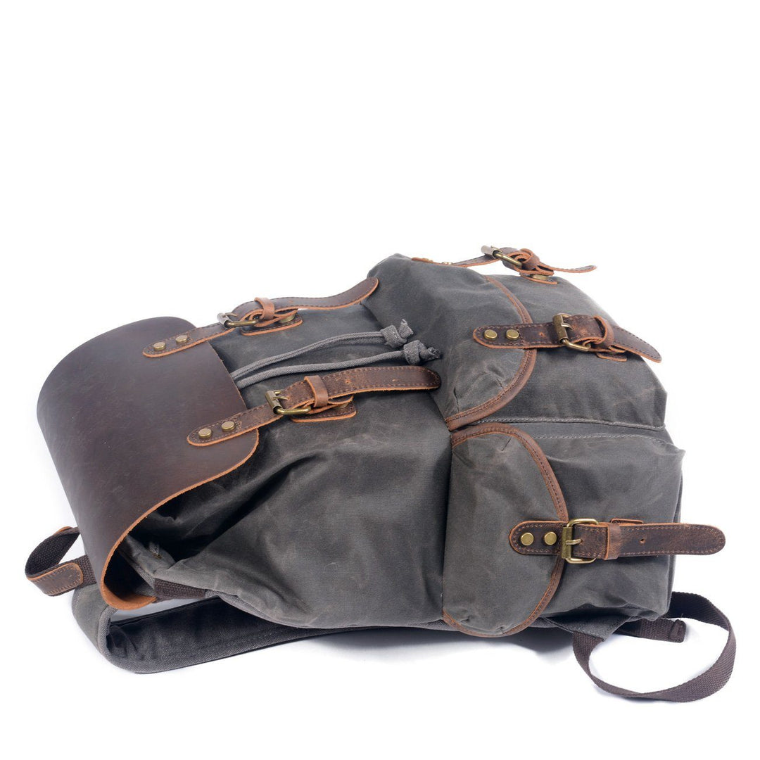 Canvas-Leder-Rucksack | SALZBURG