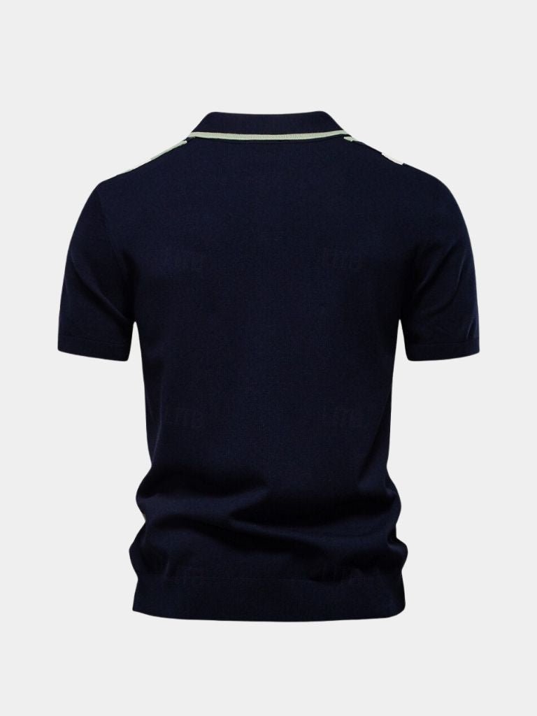 Das Crestline – Heritage Stripe Strick-Polo